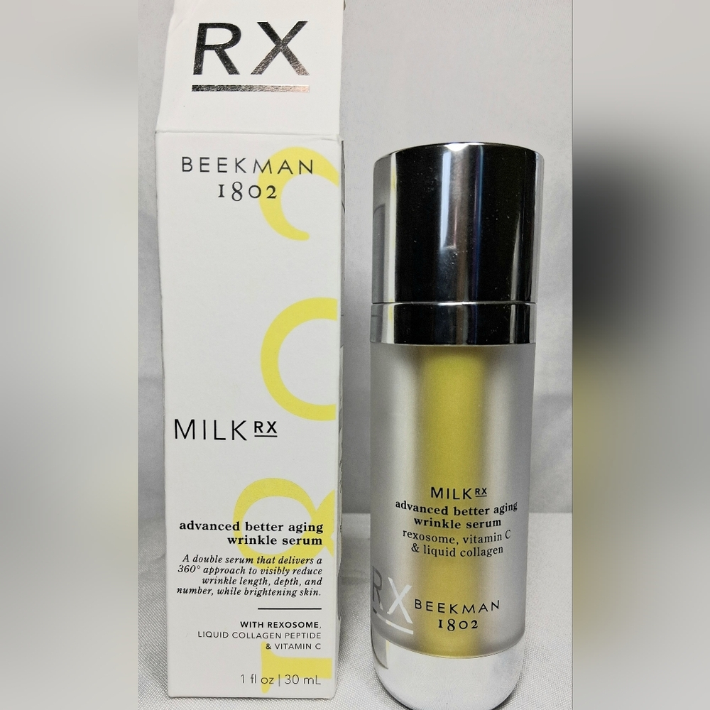 Beekman 1802 Milk RX Advanved Better Aging Wrinkle Serum 1 Fl Oz/ 30 Ml NIB OBO!